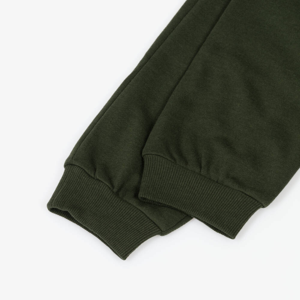Mayoral Нукутаваке-Boys Dark Khaki Green Cotton Jersey Joggers | Childrensalon Outlet