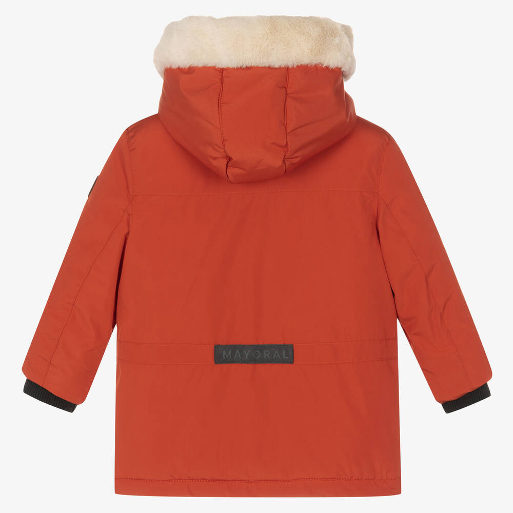 Orange boys cheap coat
