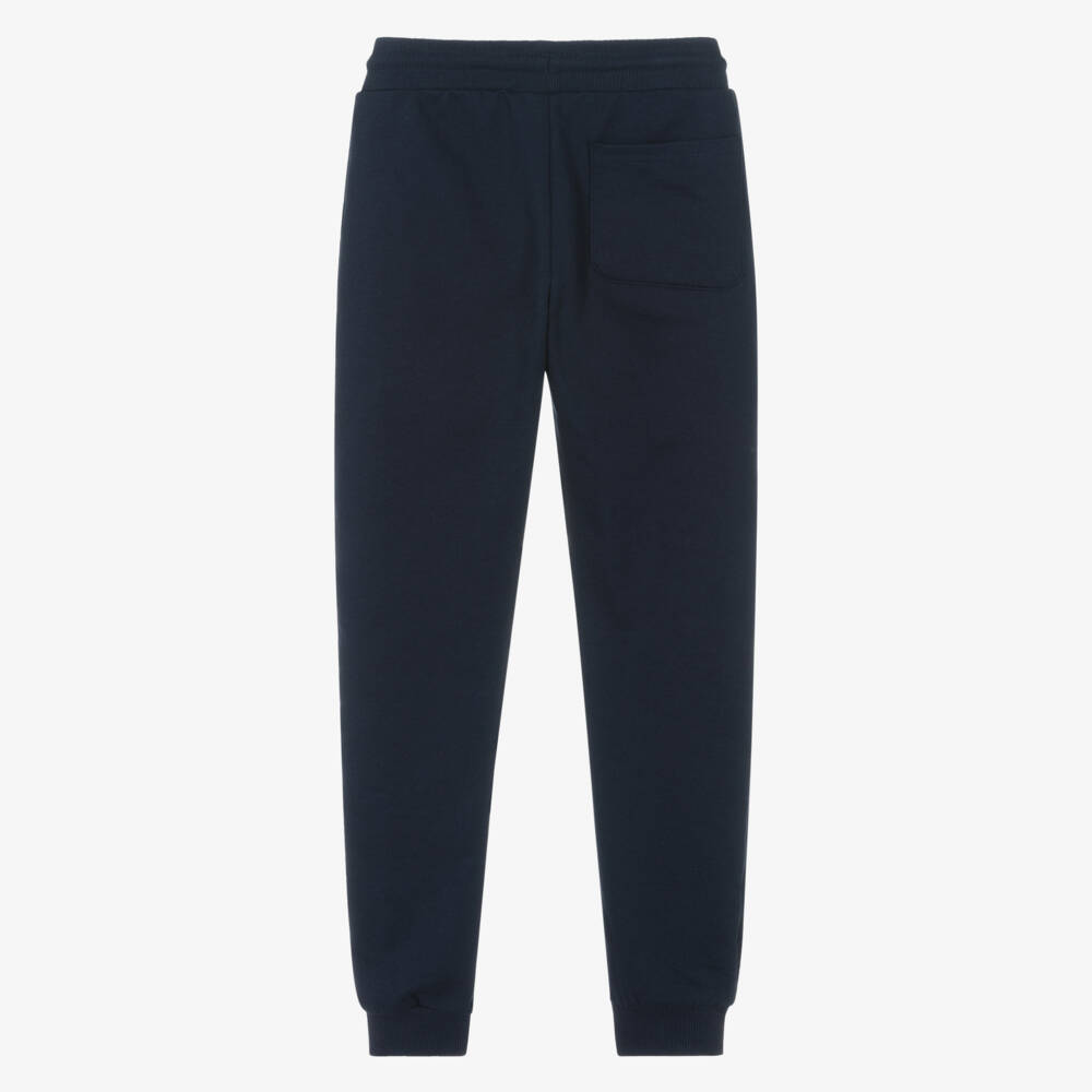Mayoral Nukutavake-Boys Deep Blue Knit Joggers | Childrensalon Outlet