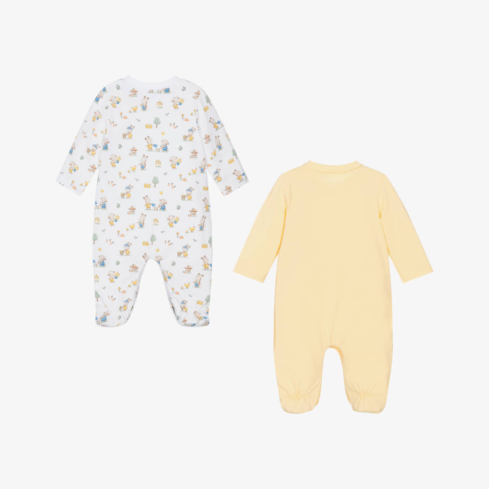 Mayoral Newborn-Boys Delightful Bunny Babygrow Duo | Childrensalon Outlet