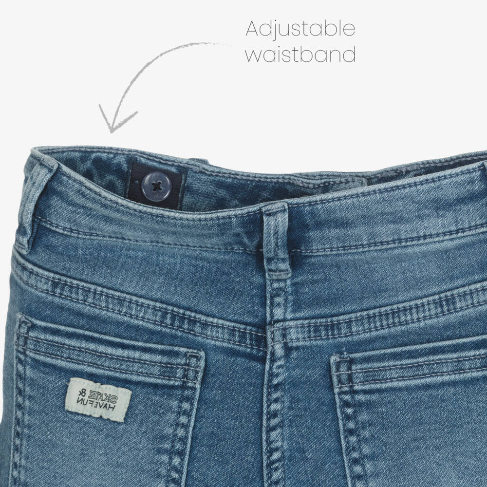 Mayoral-Boys Denim Blue Cargo Trousers | Childrensalon Outlet