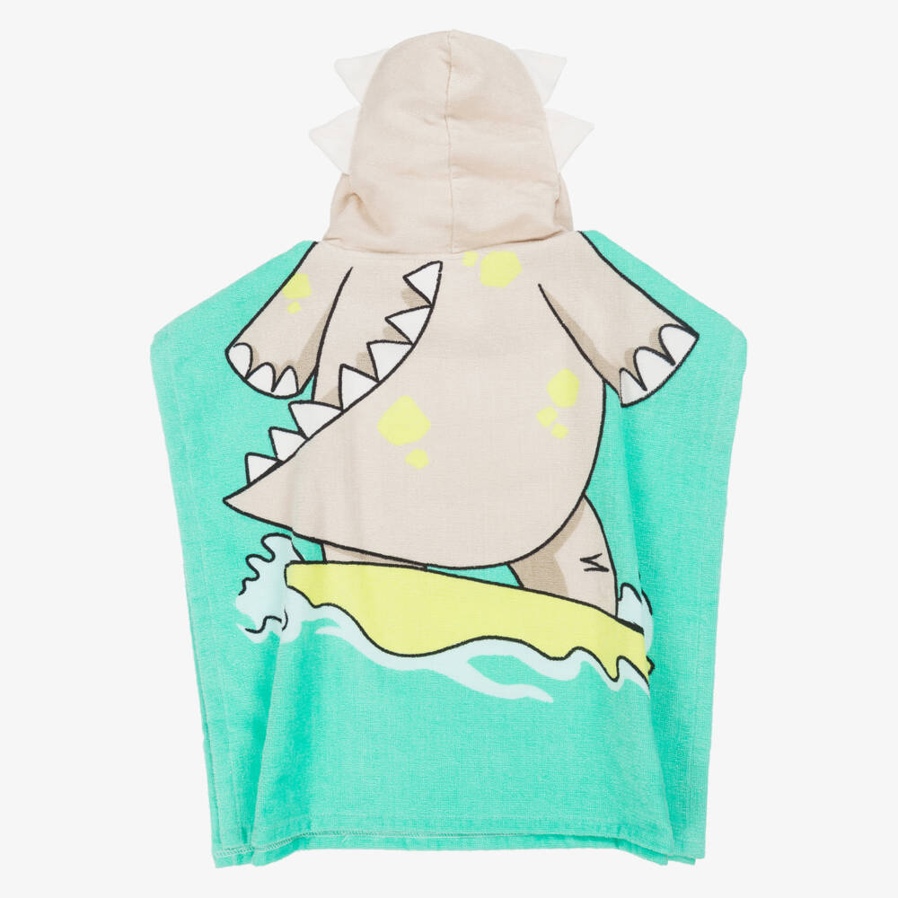 Mayoral-Boys Dino Hooded Green Towel | Childrensalon Outlet