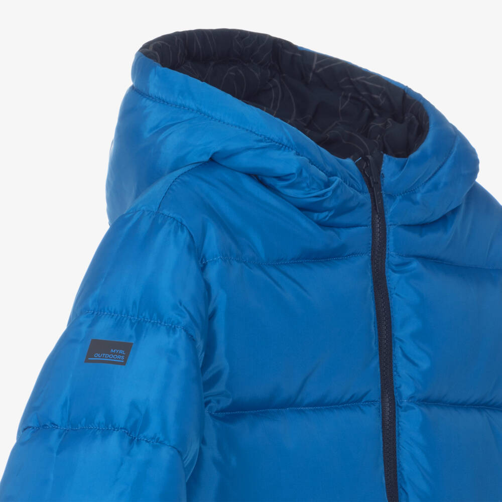 Mayoral-جاكيت مزدوج الوجه للأولاد بلونين أزرقين | Childrensalon Outlet