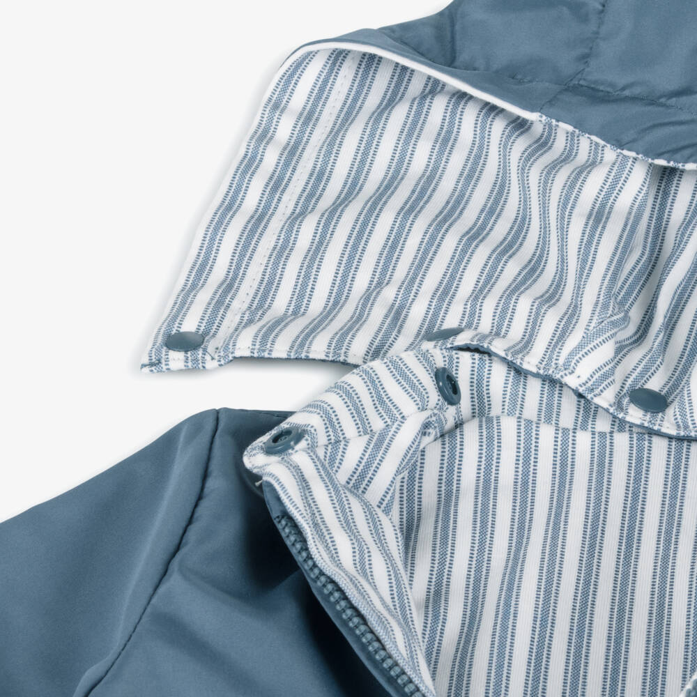 Mayoral Для новорожденных-Двусторонняя синяя куртка на молнии для мальчиков | Childrensalon Outlet