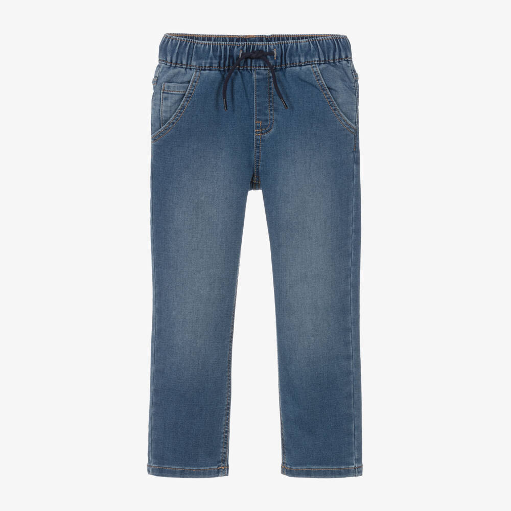 Mayoral-Boys Easy-Fit Blue Denim Pants | Childrensalon Outlet