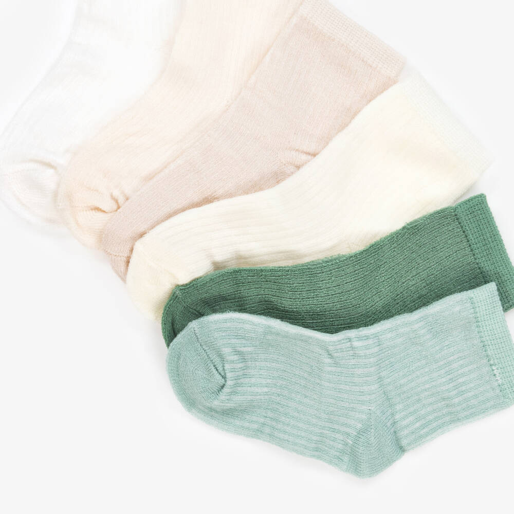 Mayoral Newborn-Boys Eco-Friendly Ribbed Sock Set | Childrensalon Outlet