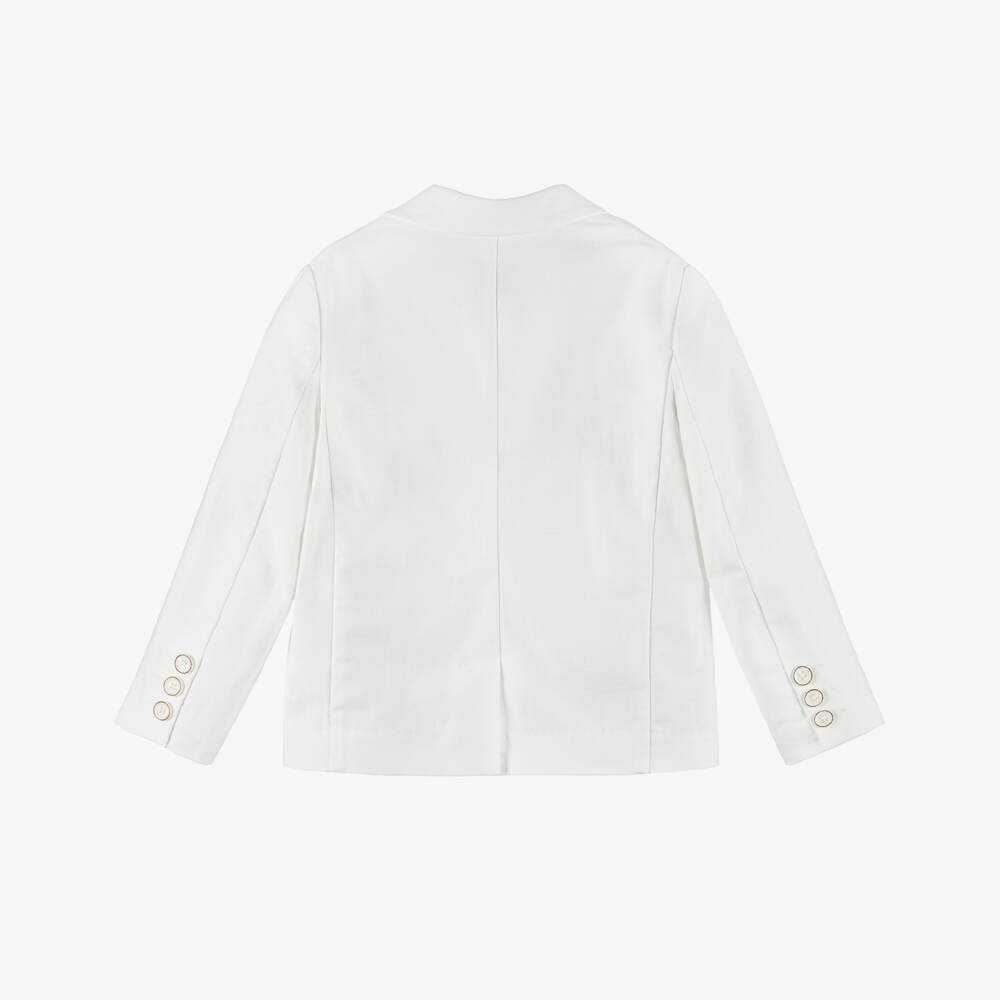 Mayoral-Boys Elegant Ivory Linen Jacket | Childrensalon Outlet