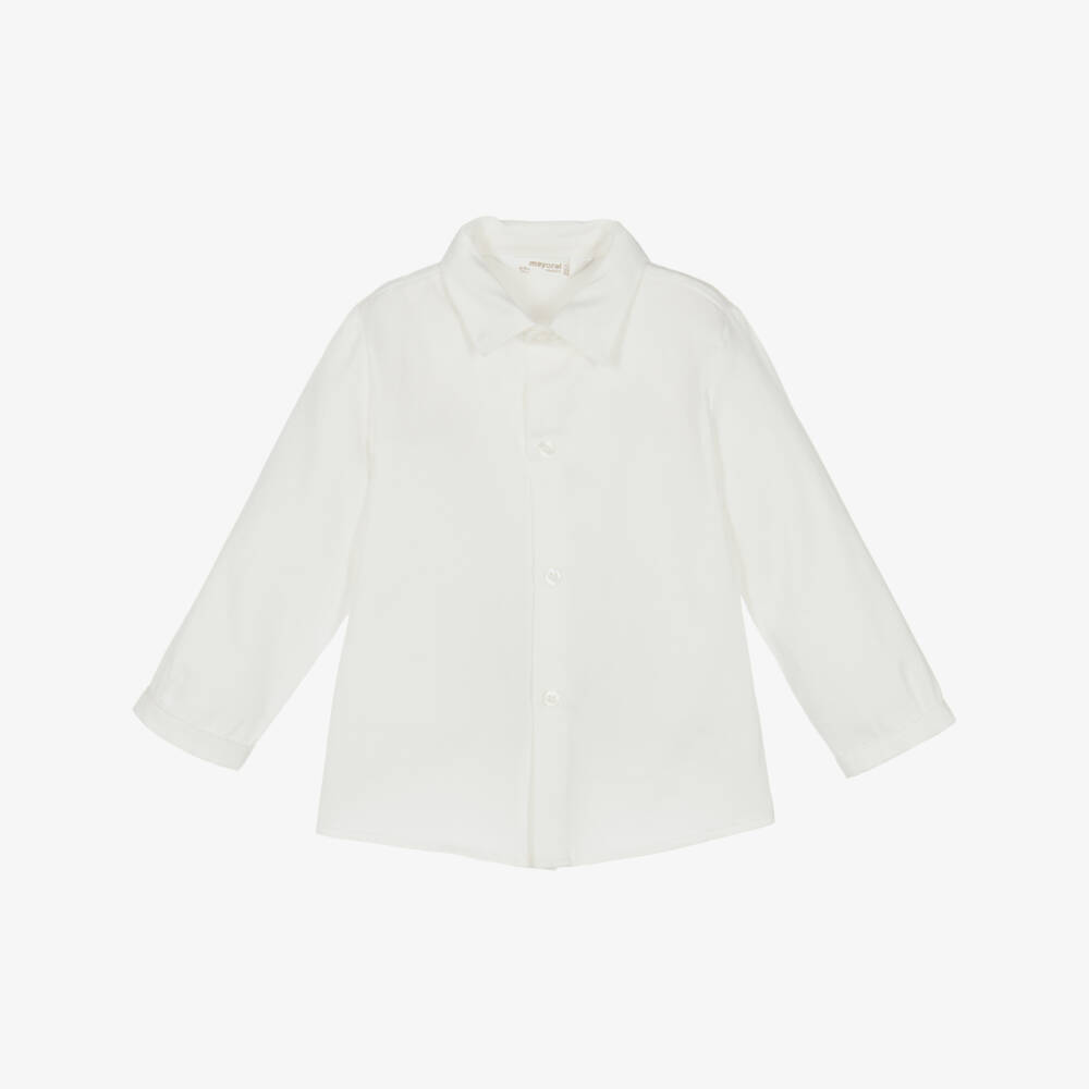 Mayoral Для новорожденных-Элегантный кремовый комплект рубашки для мальчиков | Childrensalon Outlet