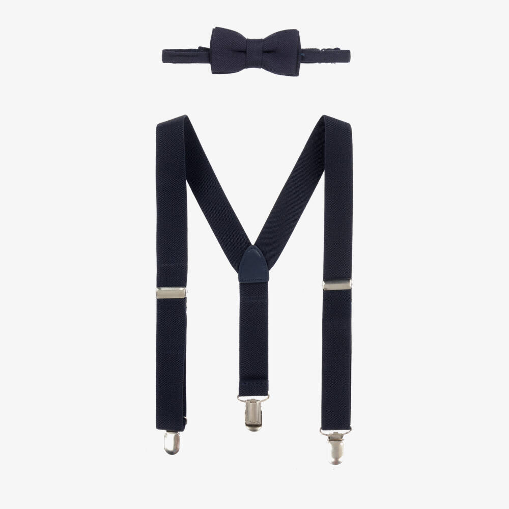 Mayoral-Boys Elegant Navy Accessory Duo | Childrensalon Outlet