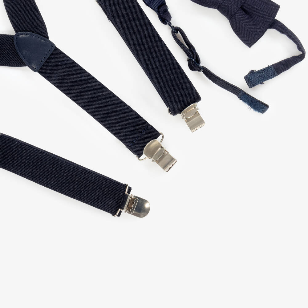 Mayoral-Boys Elegant Navy Accessory Duo | Childrensalon Outlet