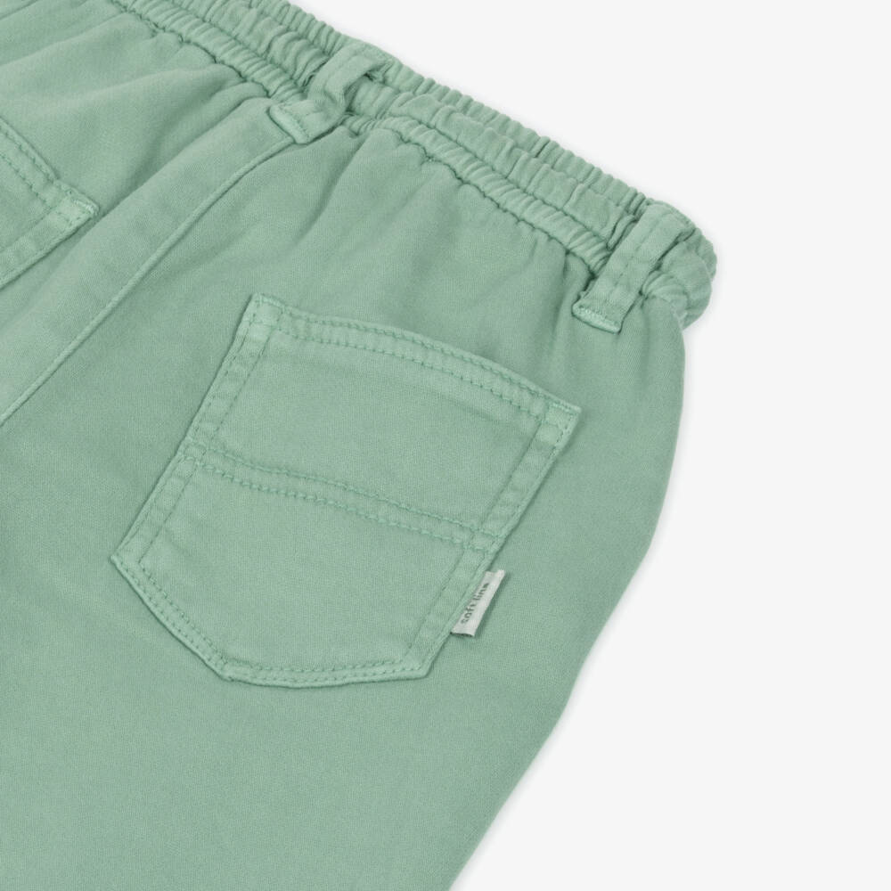 مايورال-بنطلون استرخاء قطني زمردي للأولاد | Childrensalon Outlet