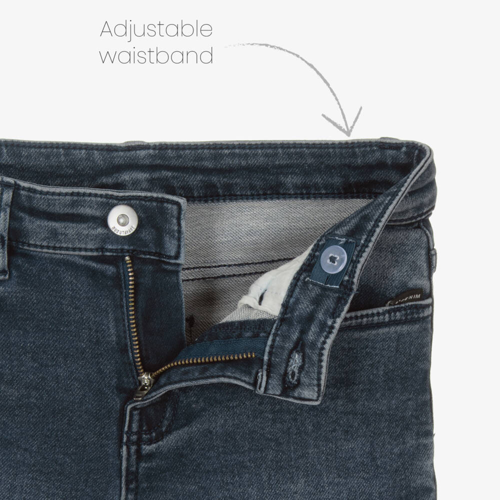 Mayoral Nukutavake-Boys Faded Blue Slim Jeans | Childrensalon Outlet