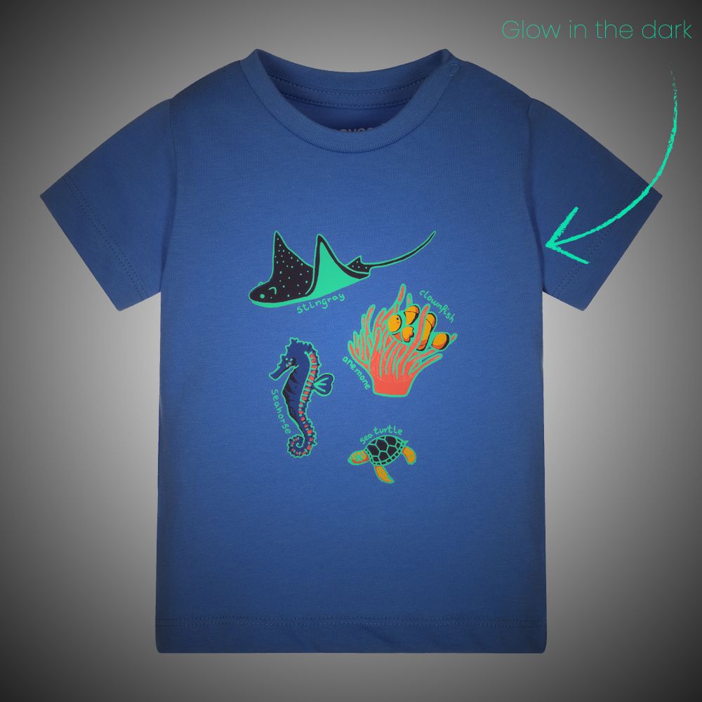 Mayoral-تيشيرت أطفال ولادي قطن جيرسي مستدام لون أزرق | Childrensalon Outlet