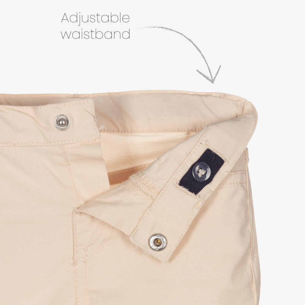 Mayoral-طقم شورت أطفال ولادي قطن لون أخضر وبيج | Childrensalon Outlet