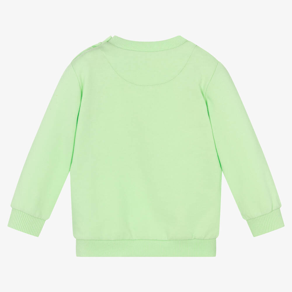 Mayoral-Boys Green Boat Cotton Sweatshirt | Childrensalon Outlet