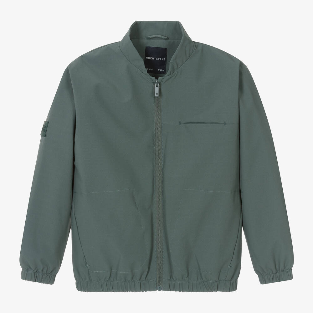 Mayoral Nukutavake-Boys Green Bomber Jacket | Childrensalon Outlet