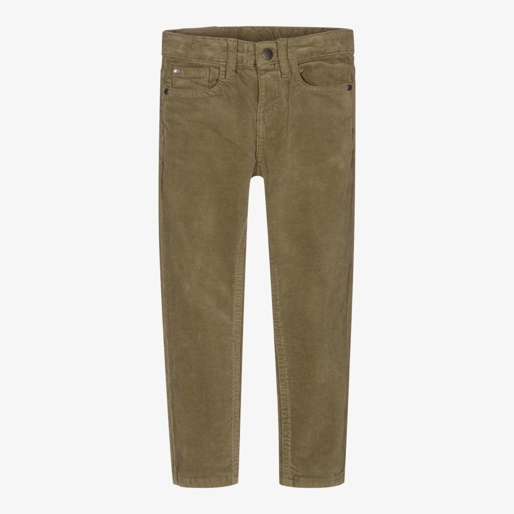 Mayoral - Зеленые вельветовые брюки для мальчиков | Childrensalon