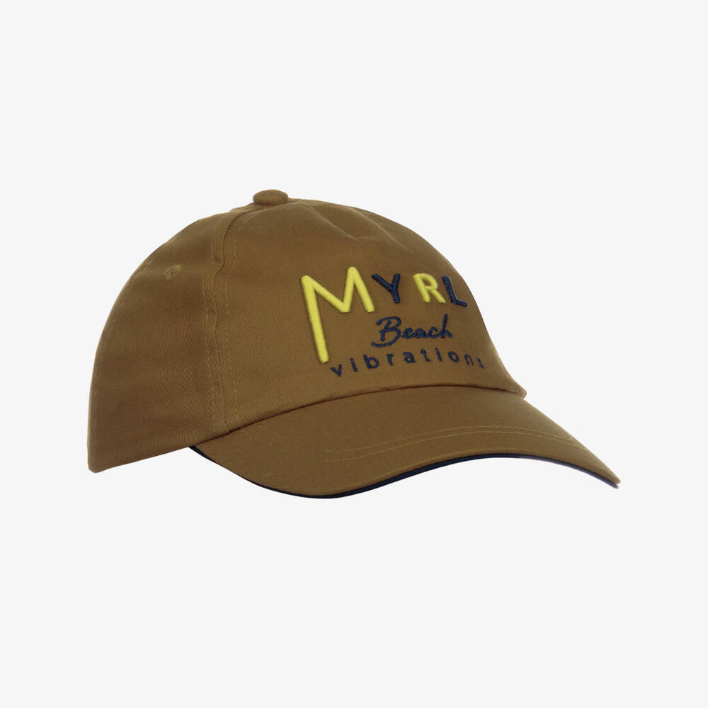 Mayoral-كاب قطن تويل لون أخضر كاكي للأولاد | Childrensalon Outlet