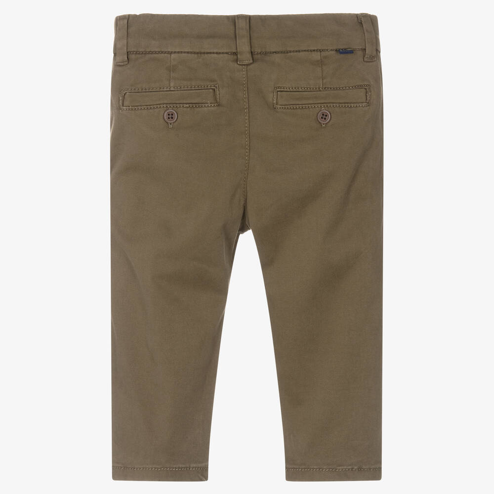 Mayoral-Зеленые хлопковые шорты чинос | Childrensalon Outlet