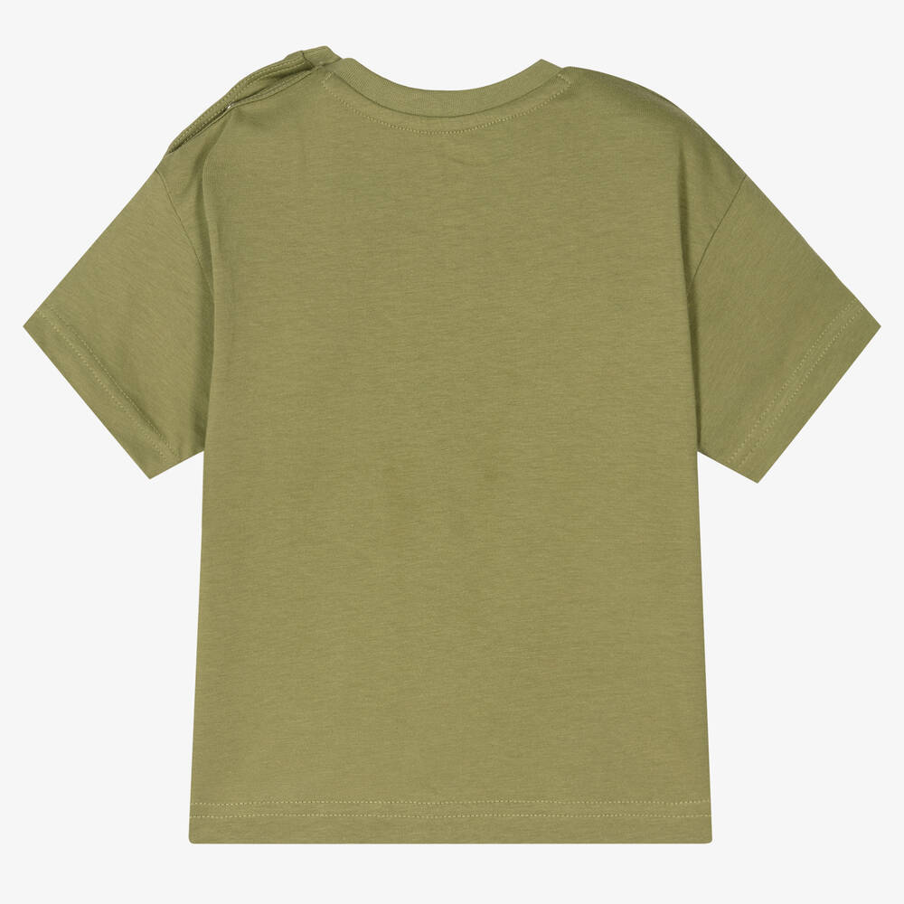 Mayoral-Boys Green Cotton Dinosaur T-Shirt | Childrensalon Outlet