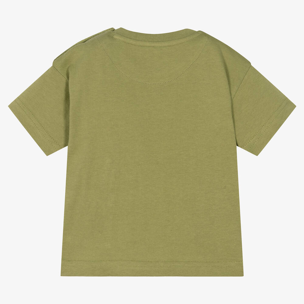 Mayoral-Boys Green Cotton Dinosaur T-Shirt | Childrensalon Outlet