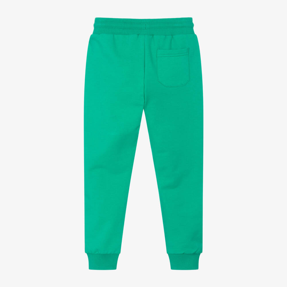 Mayoral-Boys Green Cotton Drawstring Joggers | Childrensalon Outlet