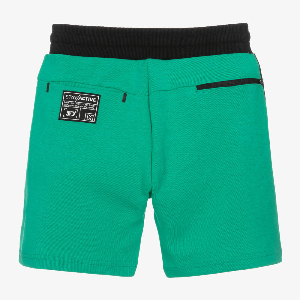 Mayoral Нукутаваке-Boys Green Cotton Drawstring Shorts | Childrensalon Outlet