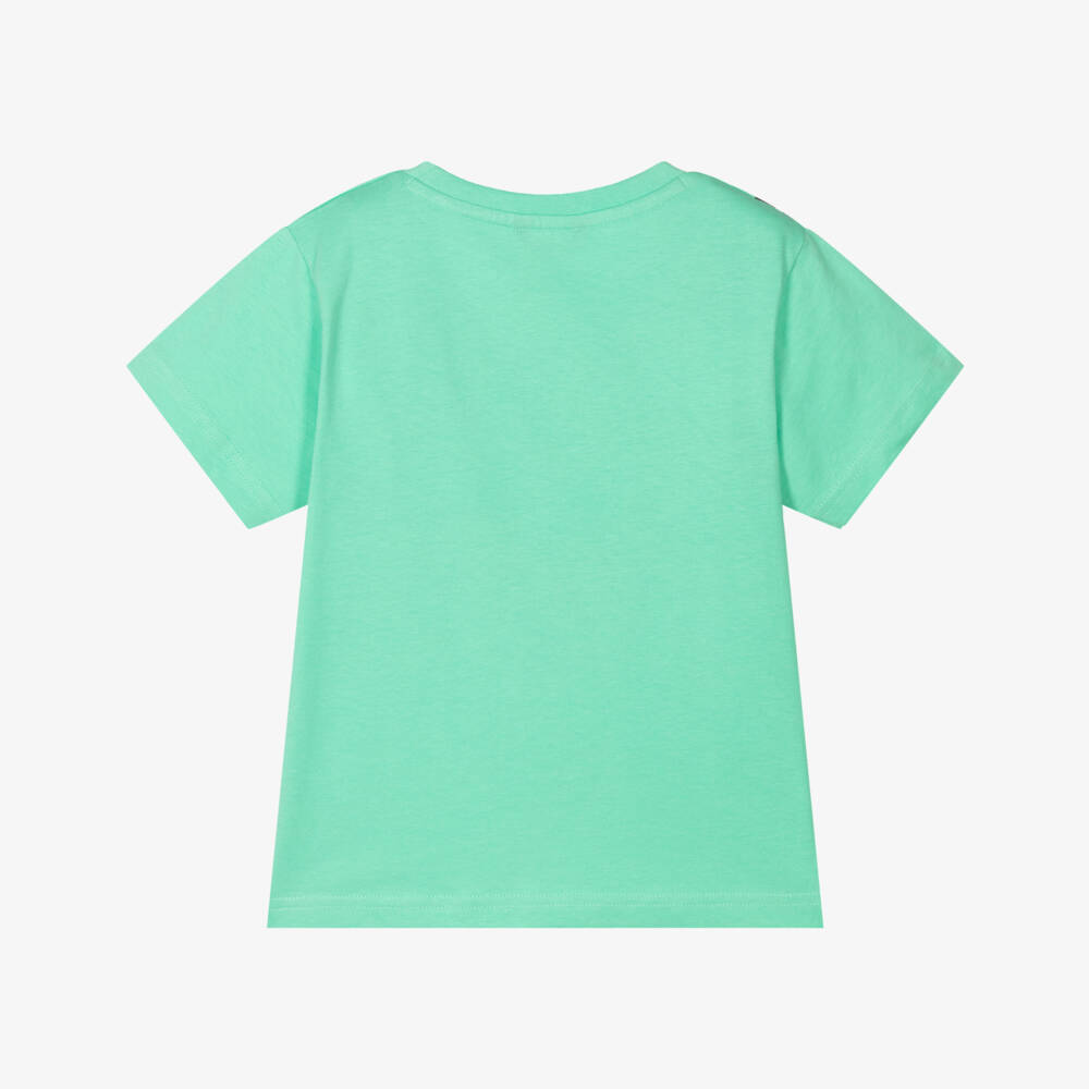Mayoral-Boys Green Cotton Graphic Tee | Childrensalon Outlet