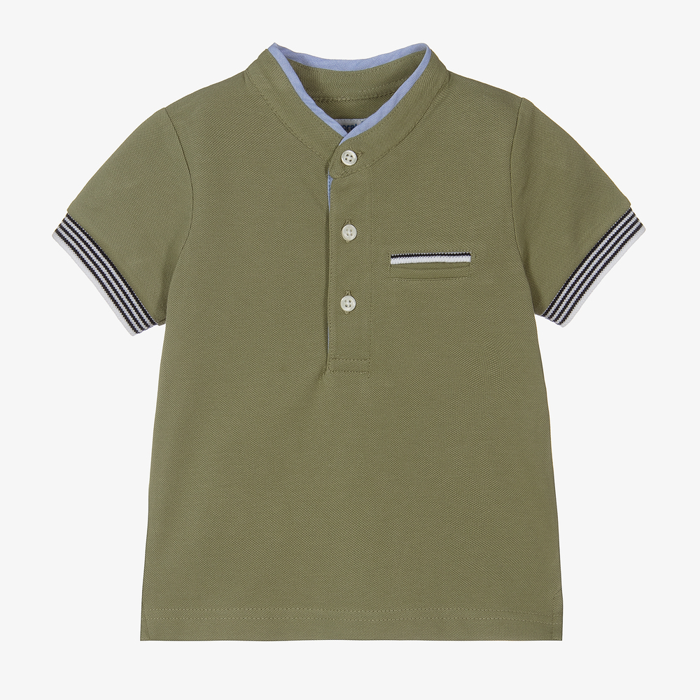 Mayoral - Polo vert en coton Garçon | Childrensalon