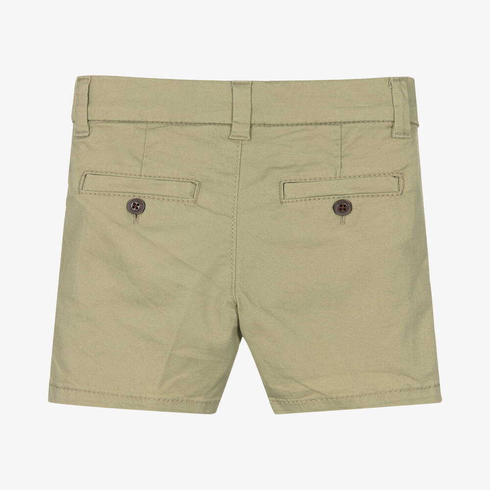 Mayoral-Boys Green Cotton Shorts | Childrensalon Outlet