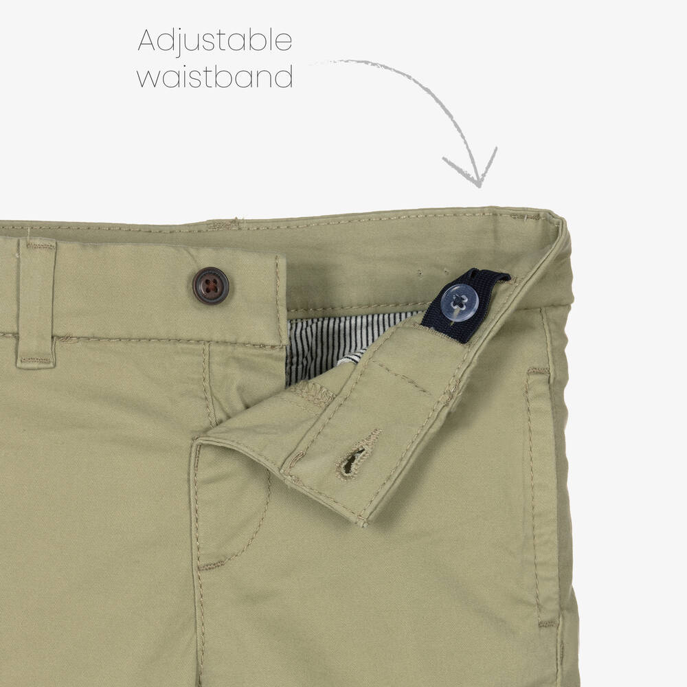 Mayoral-Boys Green Cotton Shorts | Childrensalon Outlet