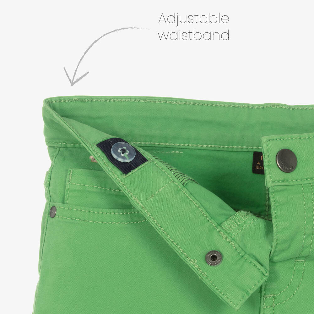 مايورال-شورت قطن مستدام لون أخضر للأولاد | Childrensalon Outlet