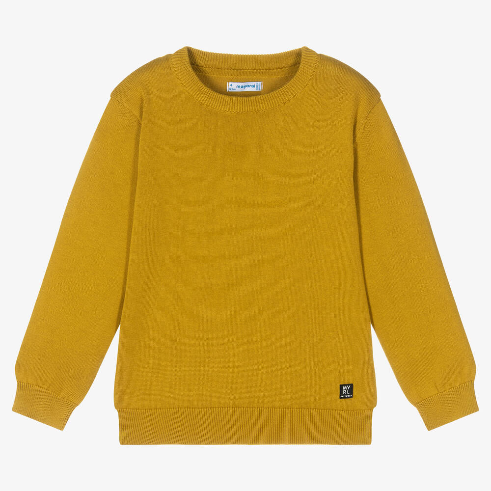 Mayoral-Зеленый хлопковый свитер для мальчиков | Childrensalon Outlet