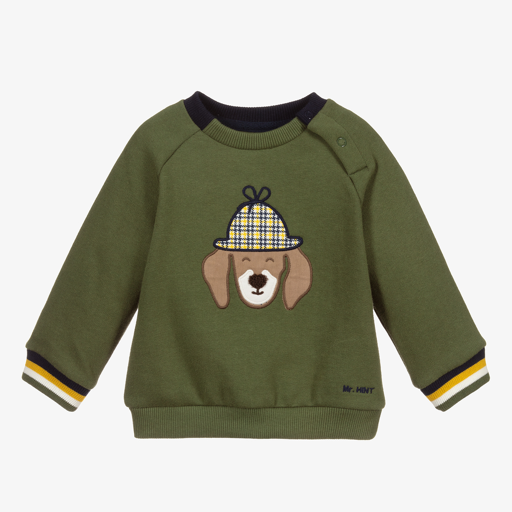 Mayoral - Boys Green Cotton Sweatshirt | Childrensalon