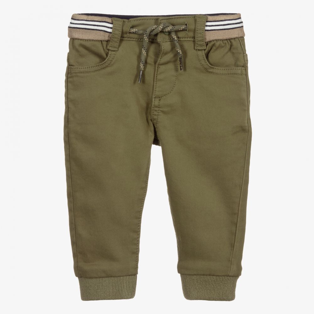 Mayoral - Pantalon vert en coton Garçon | Childrensalon