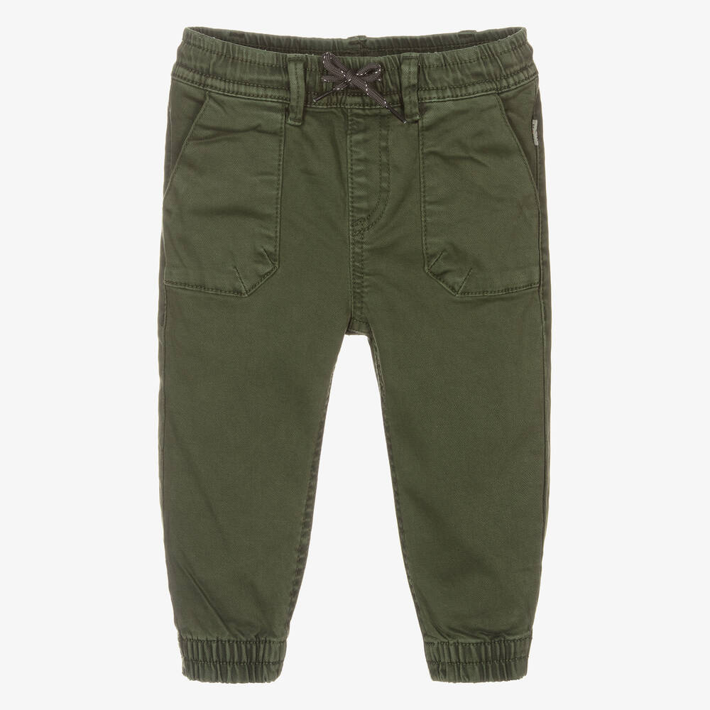 Mayoral - Зеленые хлопковые брюки для мальчиков | Childrensalon