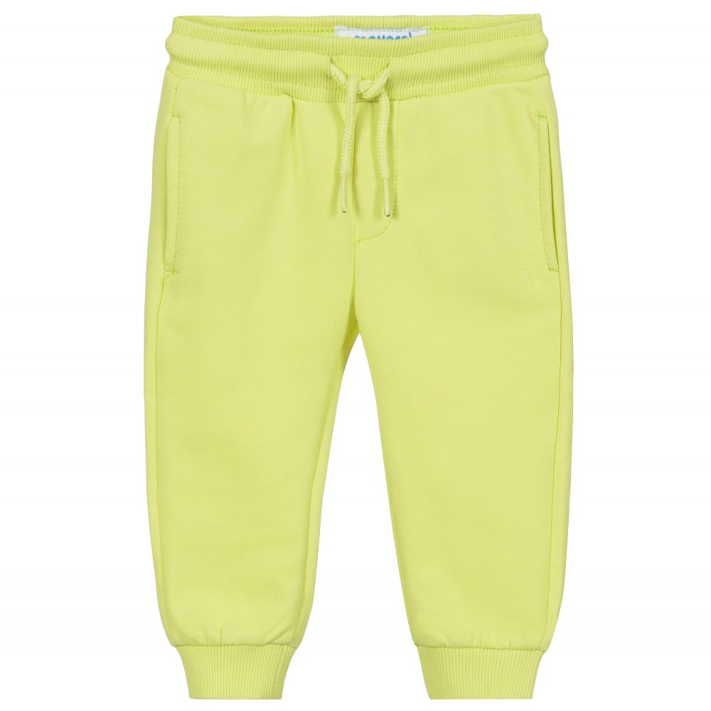 Mayoral - Boys Green Jersey Joggers | Childrensalon