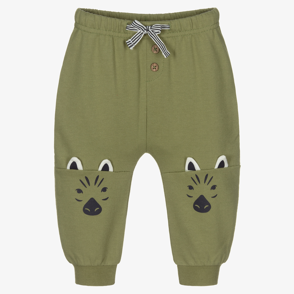 Mayoral - Boys Green Jersey Joggers | Childrensalon