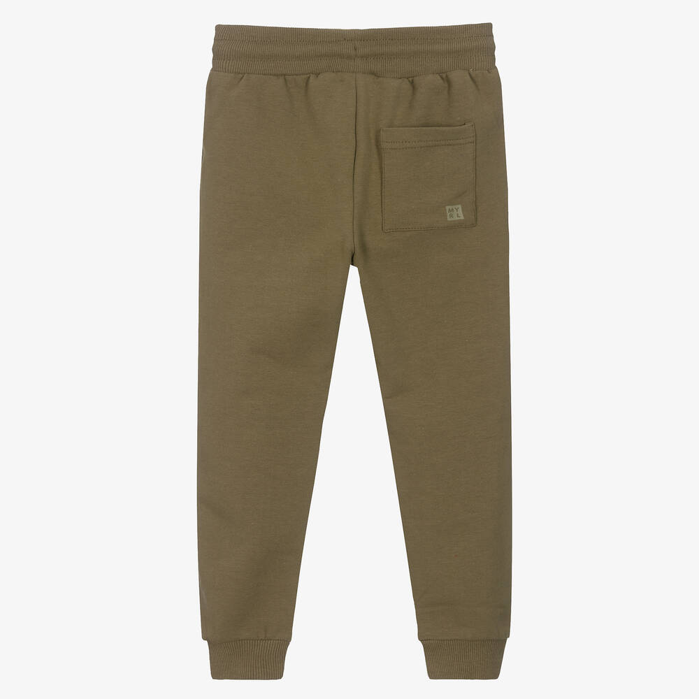 Mayoral-Boys Green Jersey Joggers | Childrensalon Outlet