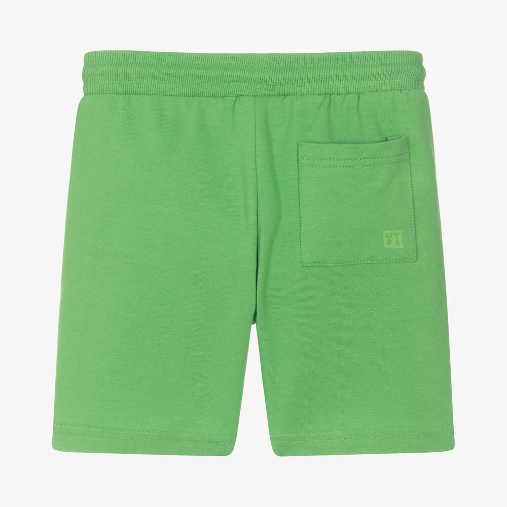 Mayoral-Boys Green Jersey Shorts | Childrensalon Outlet