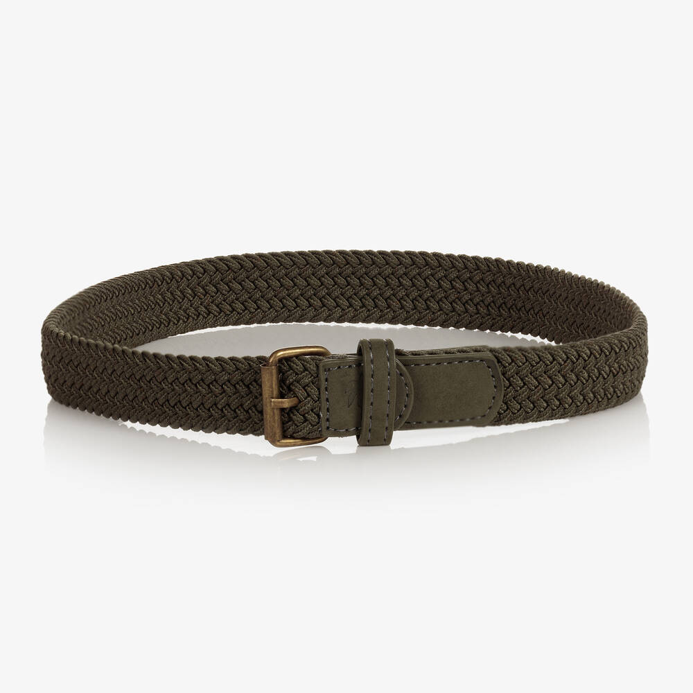 Mayoral-Boys Green Plaited Belt | Childrensalon Outlet