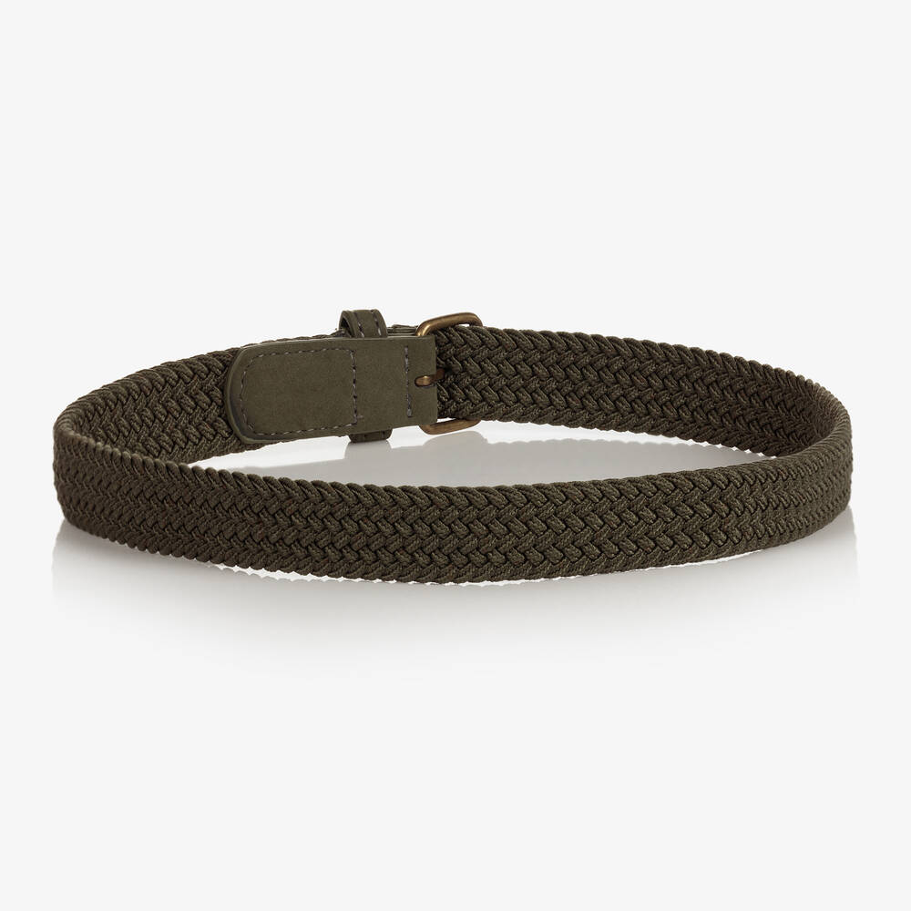 Mayoral-Boys Green Plaited Belt | Childrensalon Outlet