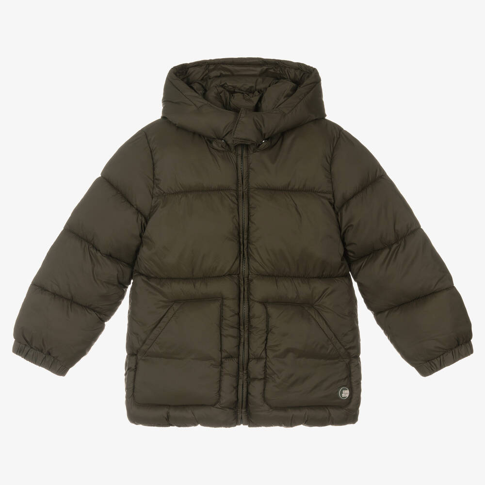 Mayoral - Boys Green Puffer Coat | Childrensalon