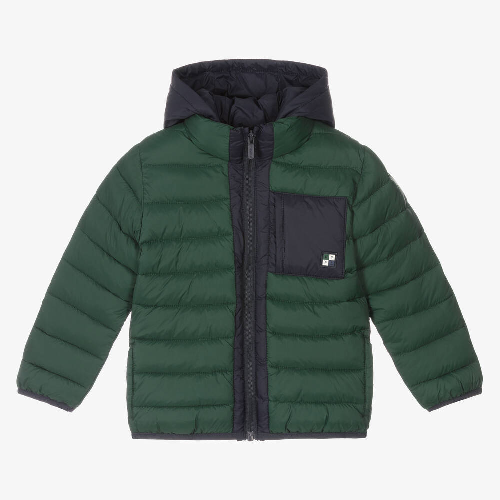 Mayoral - Boys Green Puffer Jacket | Childrensalon