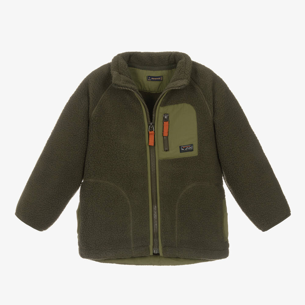 Boys green fleece clearance