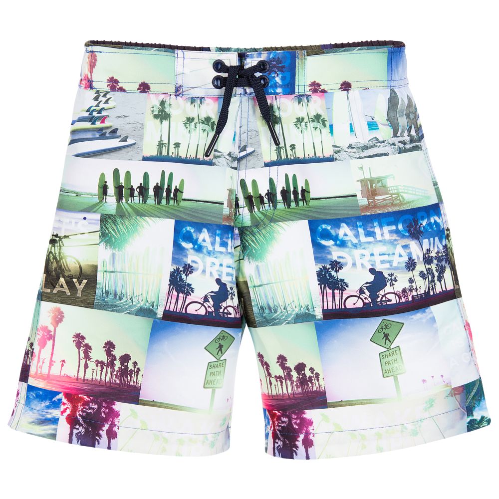 Mayoral Нукутаваке-Boys Green Surfer Print Swim Shorts | Childrensalon Outlet