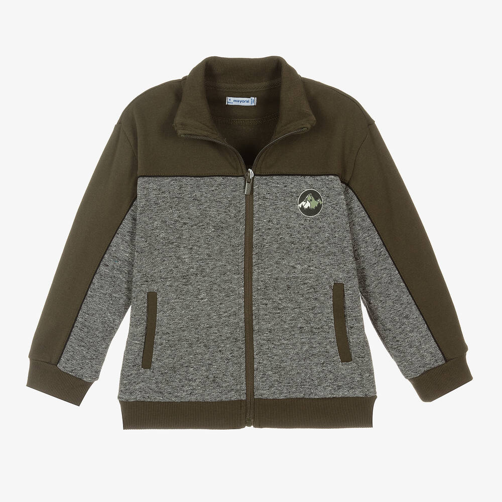 Mayoral-Boys Green Tracksuit Set | Childrensalon Outlet