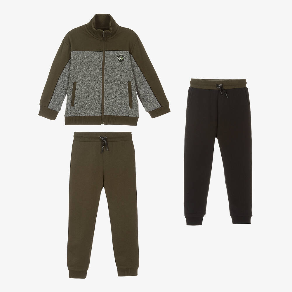 Mayoral - Boys Green Tracksuit Set | Childrensalon