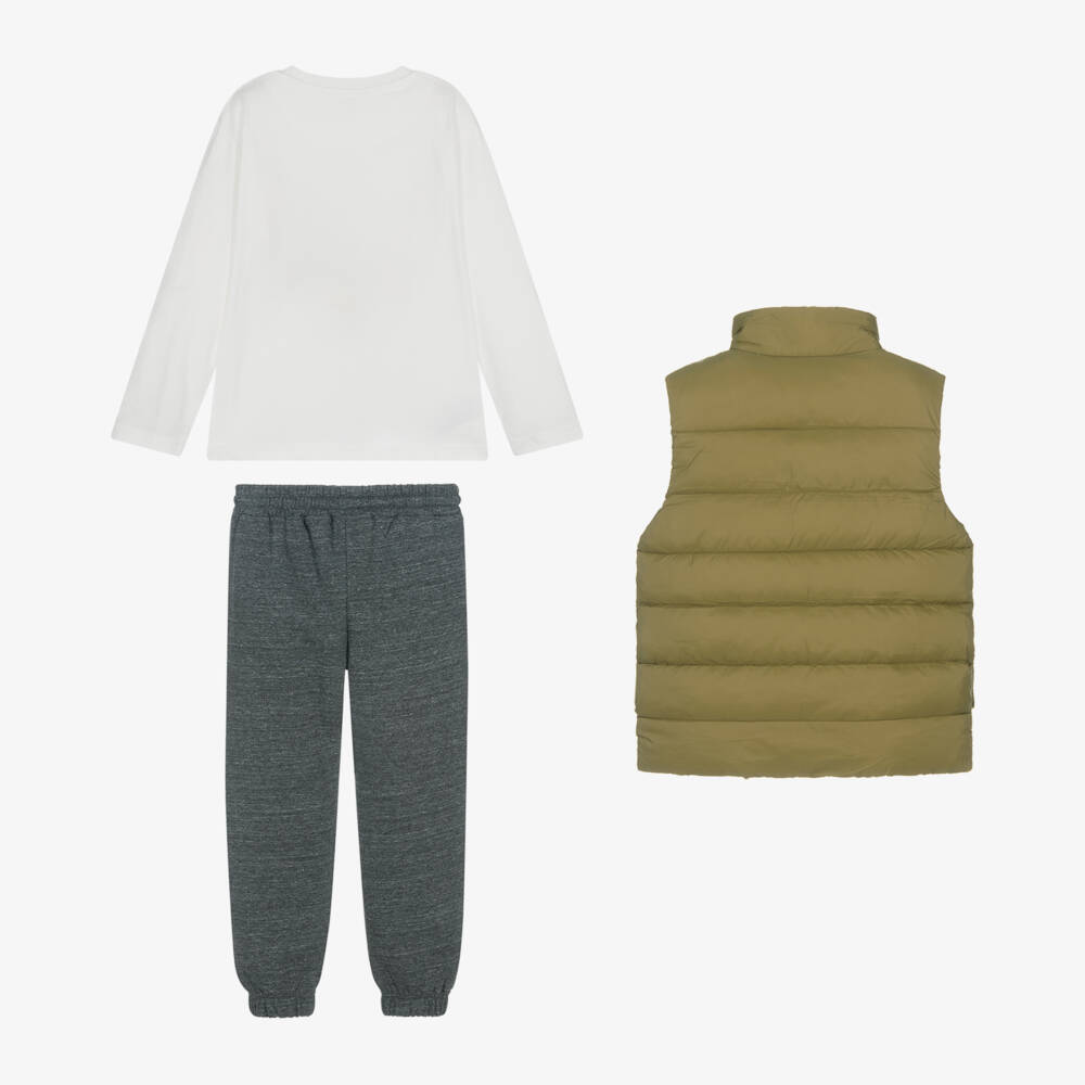 Mayoral-Boys Green Trousers Ensemble | Childrensalon Outlet