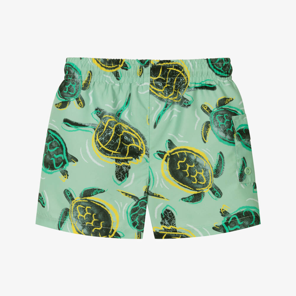 Mayoral-Boys Green Turtle Swim Shorts | Childrensalon Outlet